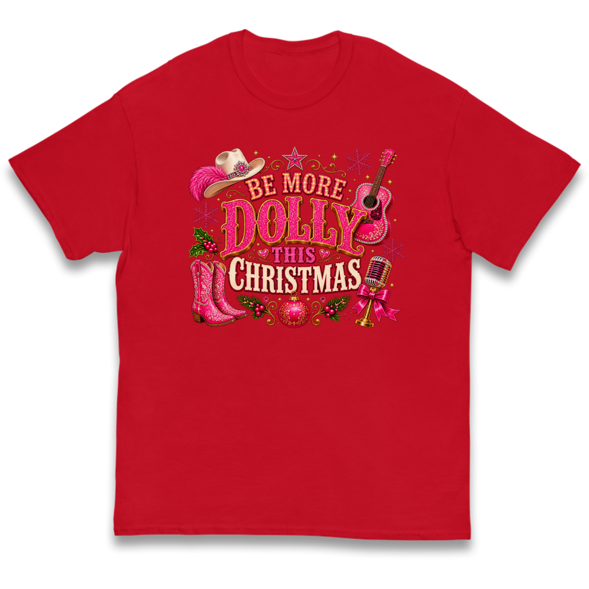 Dolly Parton Christmas Kids T-Shirt