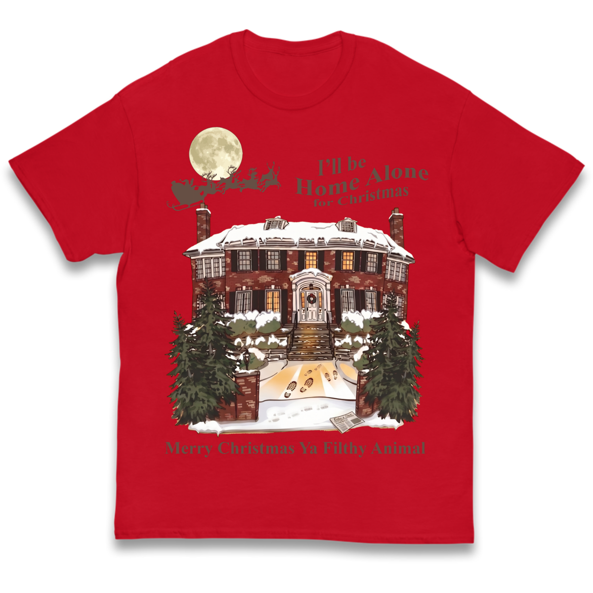 Home Alone Festive Christmas Kids T-Shirt