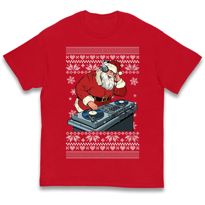 DJ Santa Christmas Kids T-Shirt