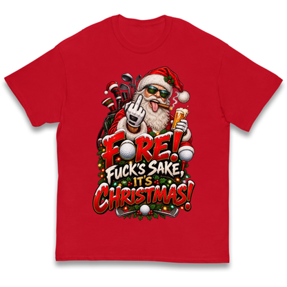 Rude Golf Christmas Kids T-Shirt