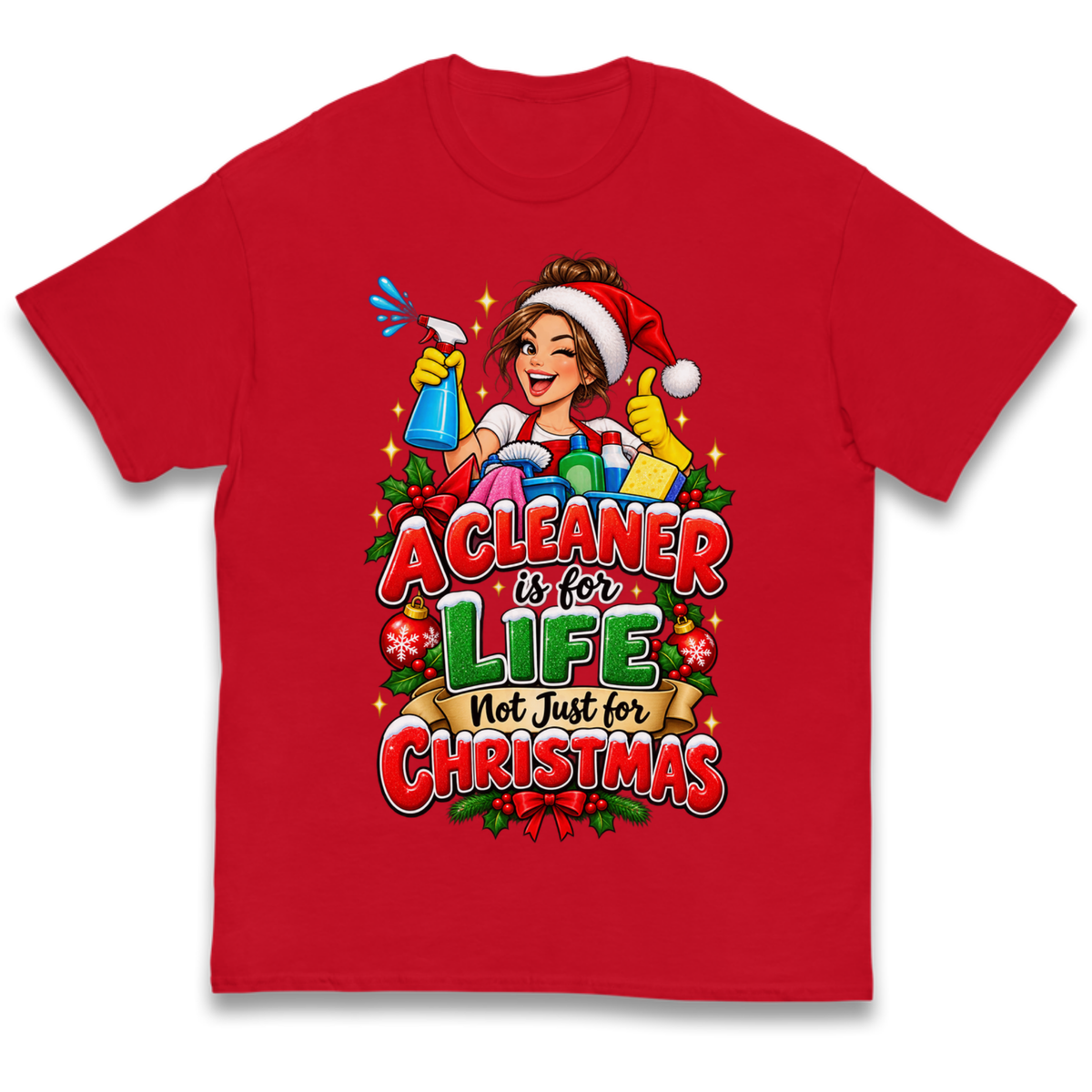 Cleaner Christmas Kids T-Shirt