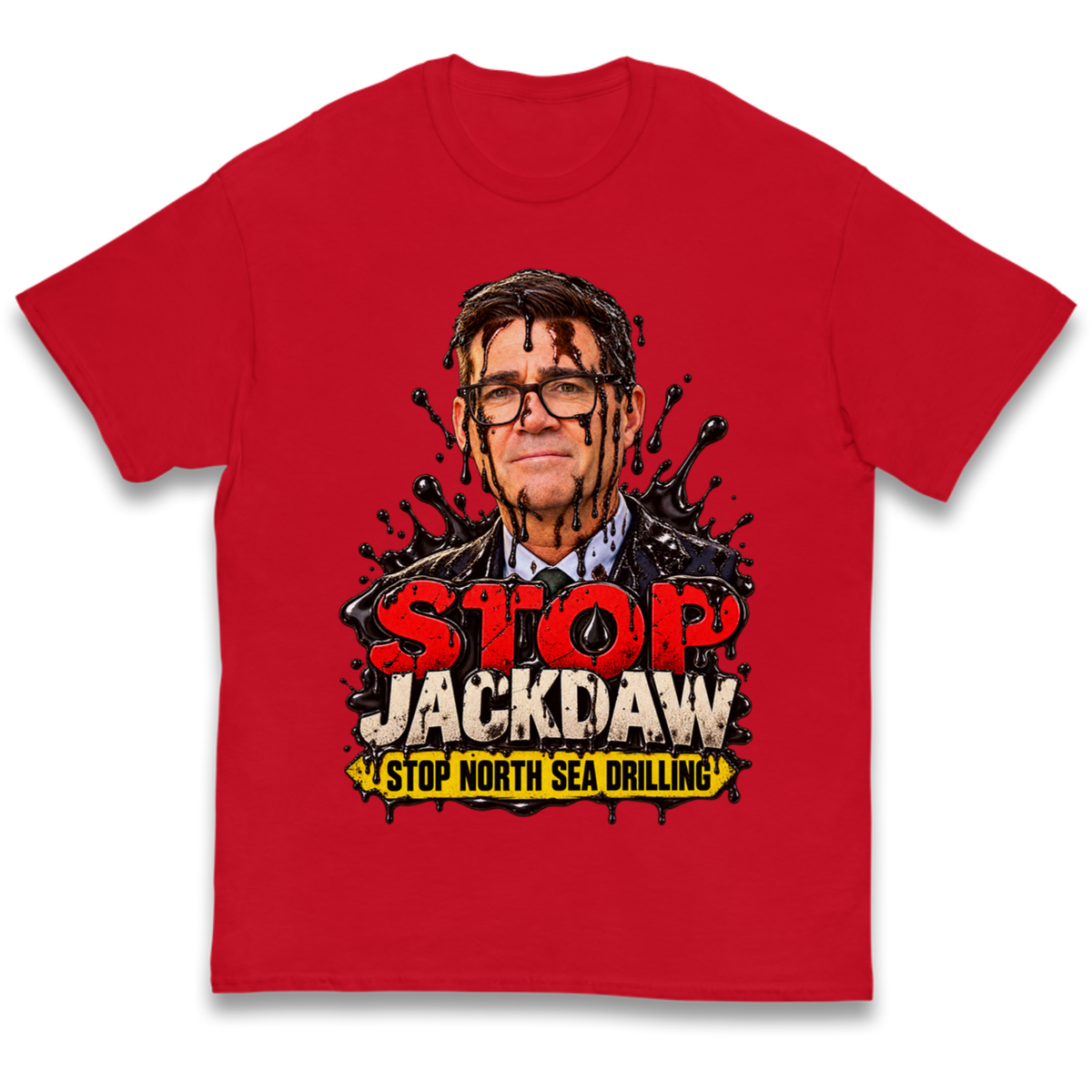 Stop Jackdaw Stop North Sea Drilling Andy Burnham Kids T-Shirt