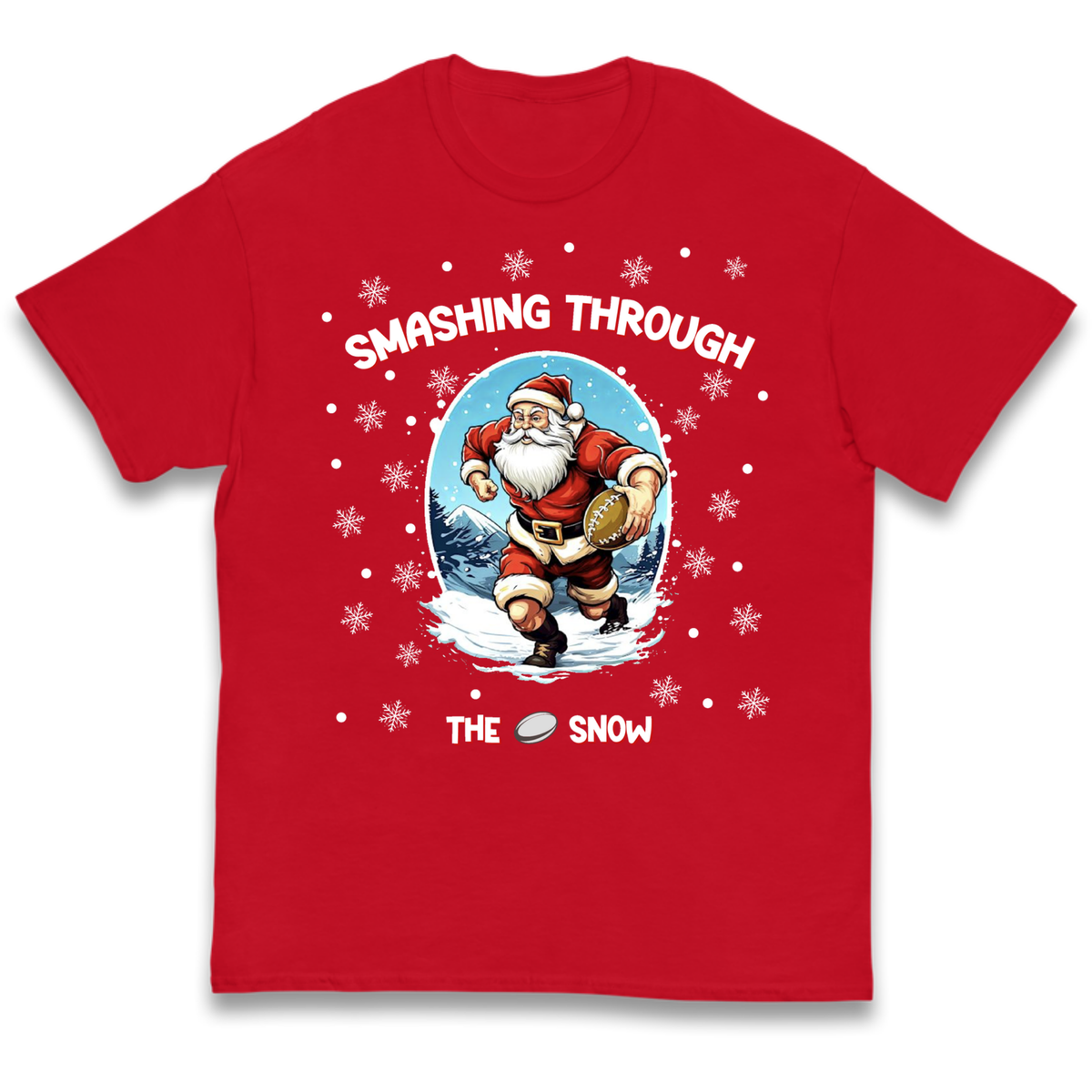 Rugby Santa Clothing Kids T-Shirt