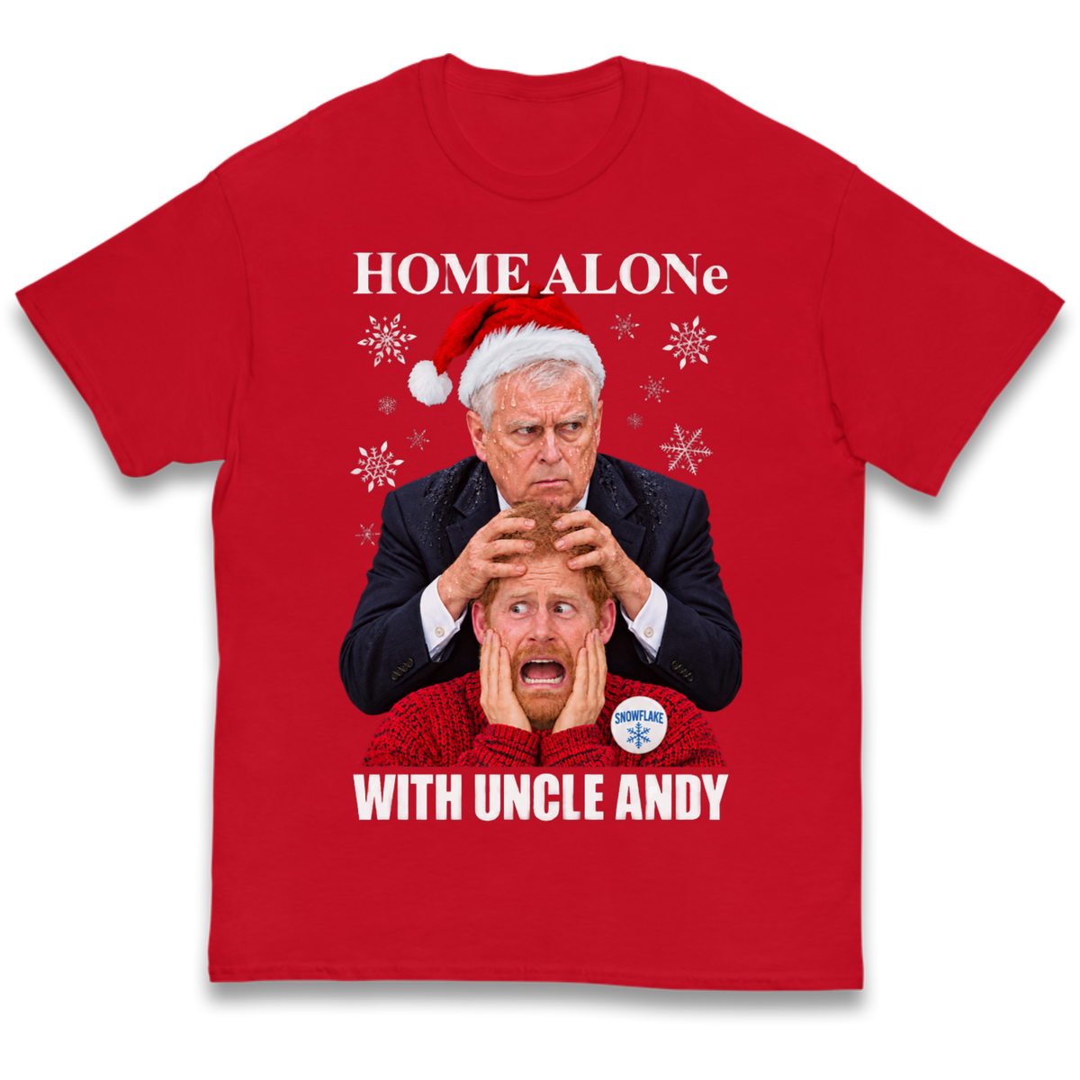 Home Alone Prince Harry Andrew Christmas Kids T-Shirt