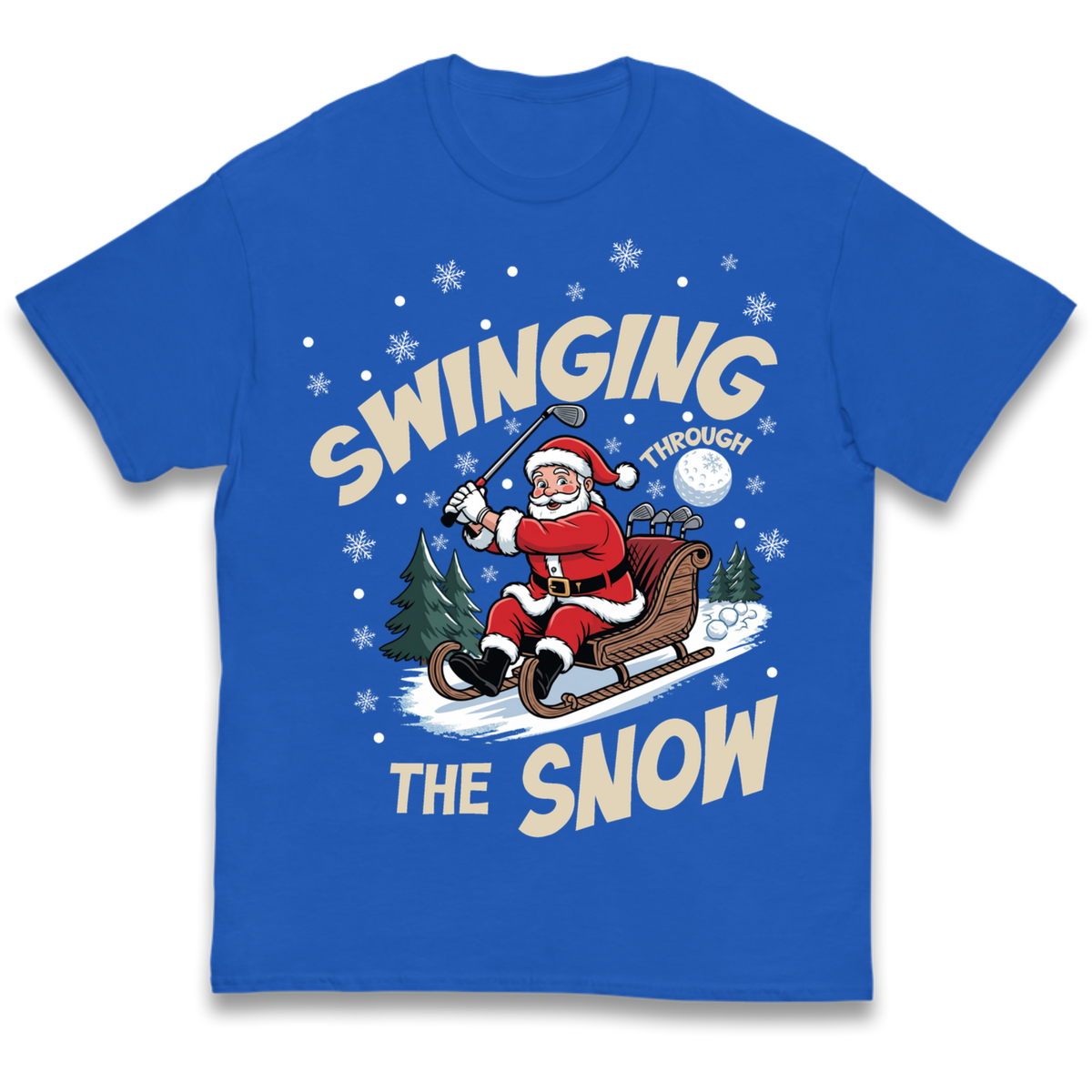 Christmas Golf Kids T-Shirt