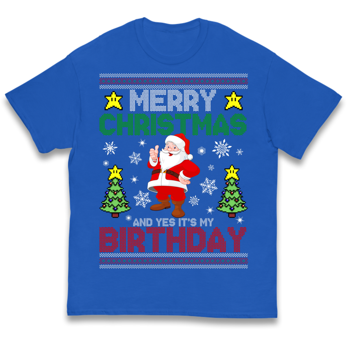 Santa birthday design Kids T-Shirt