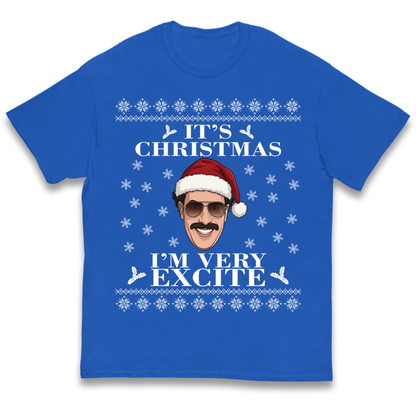 I Very Excite Christmas Kids T-Shirt