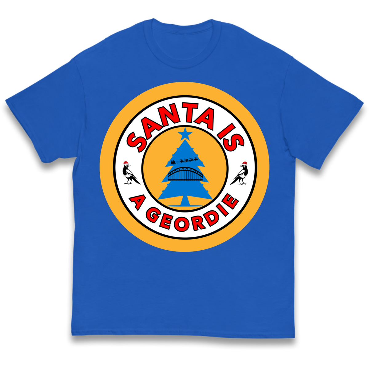 Geordie Santa  Christmas Kids T-Shirt