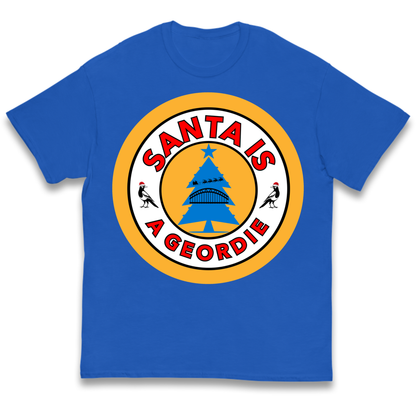 Geordie Santa  Christmas Kids T-Shirt
