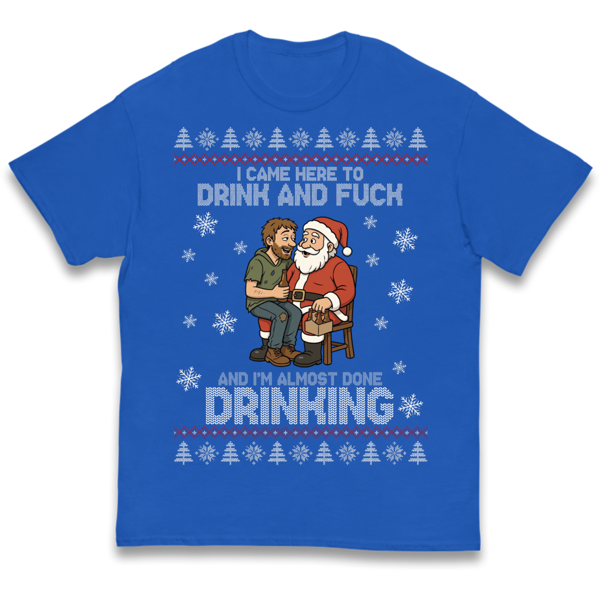 Rude Santa Graphic Kids T-Shirt