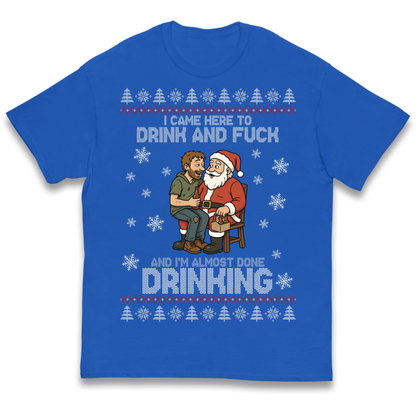 Rude Santa Graphic Kids T-Shirt