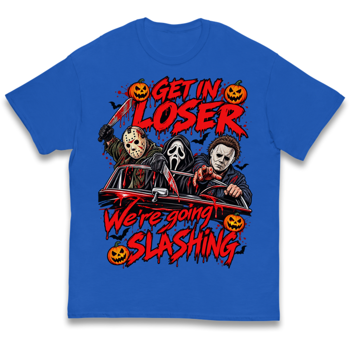 Retro Horror Movie Halloween Slasher Villains Kids T-Shirt