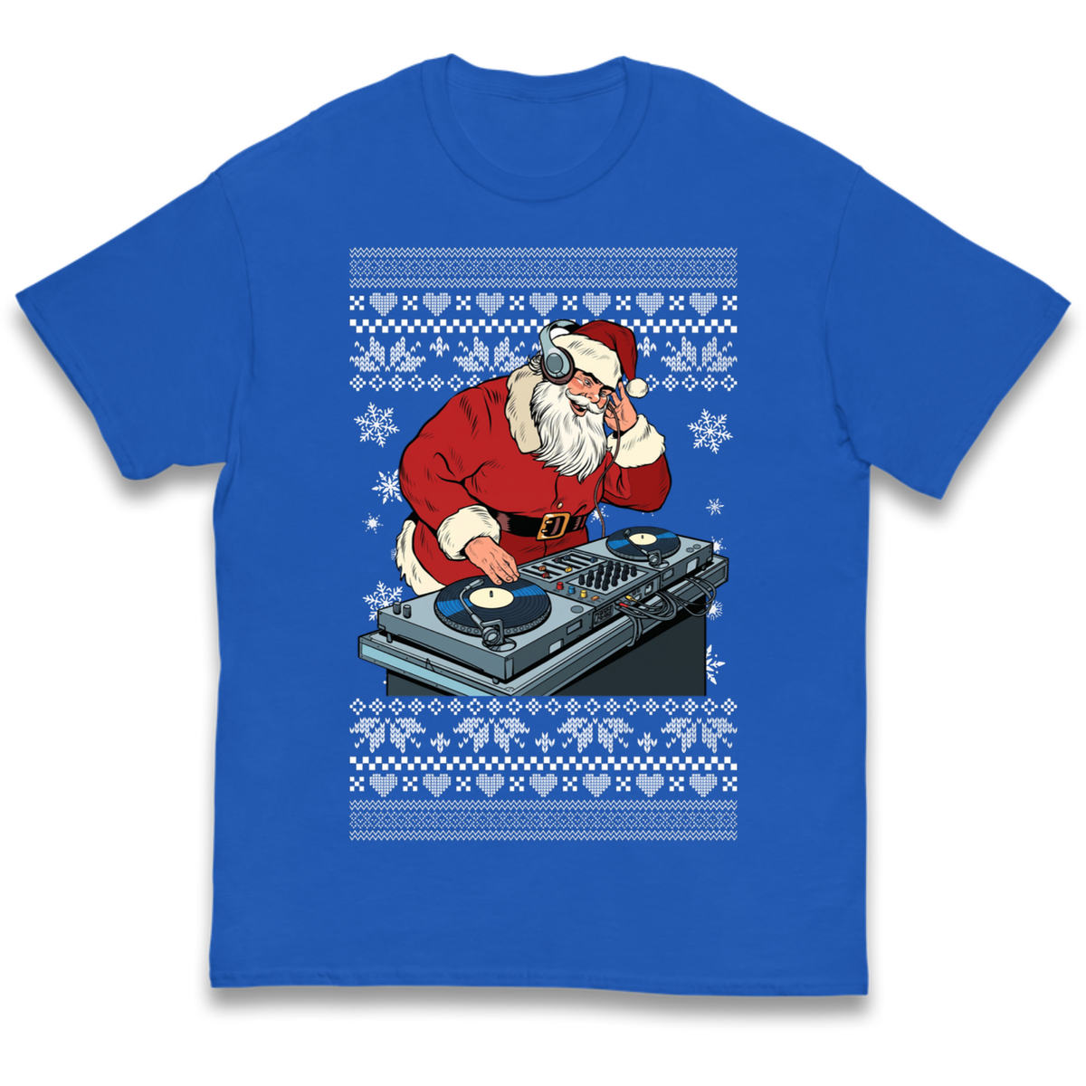 DJ Santa Christmas Kids T-Shirt