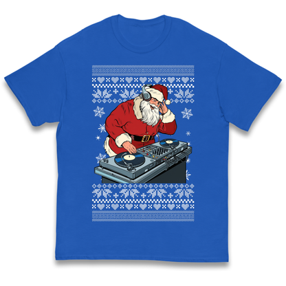 DJ Santa Christmas Kids T-Shirt