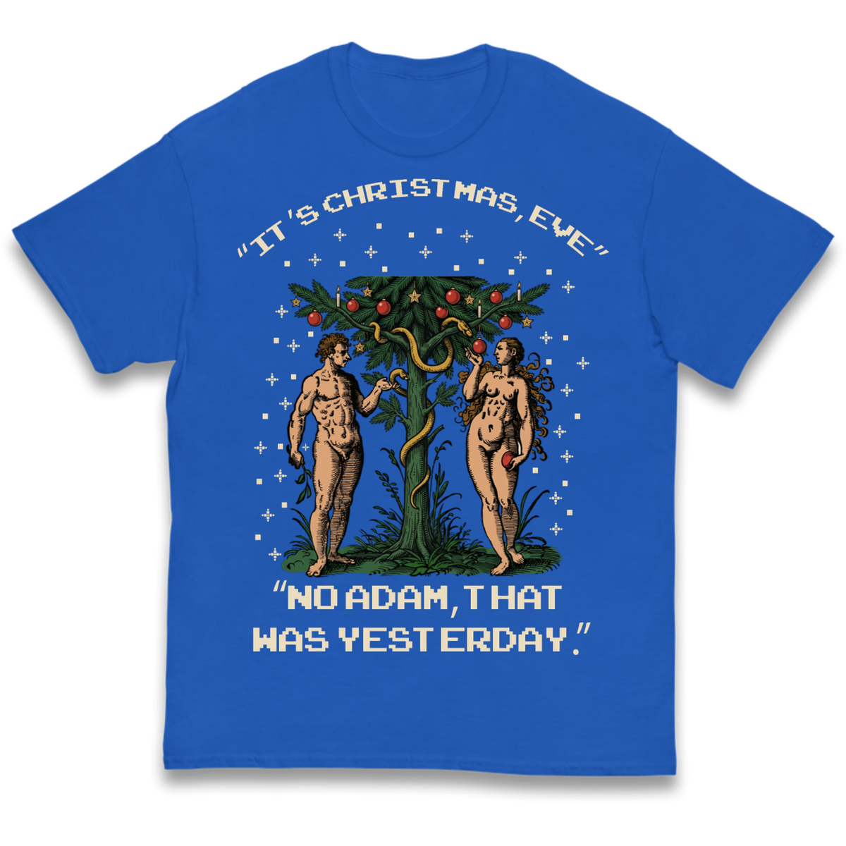 Adam & Eve Christmas Jumper Kids T-Shirt