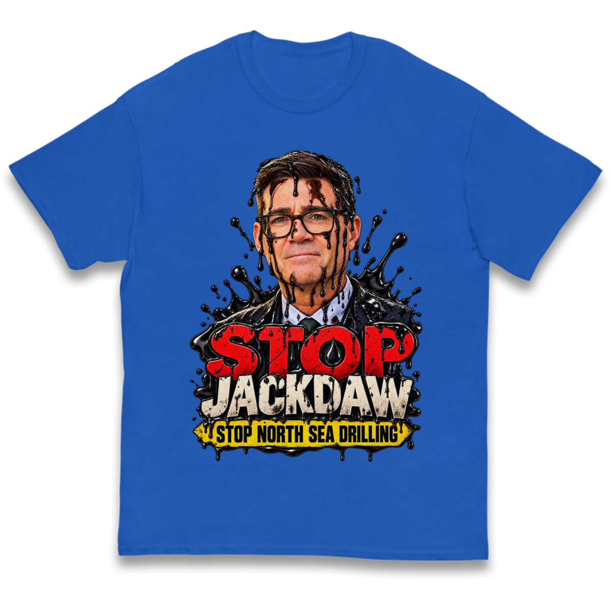 Stop Jackdaw Stop North Sea Drilling Andy Burnham Kids T-Shirt