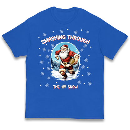 Rugby Santa Clothing Kids T-Shirt