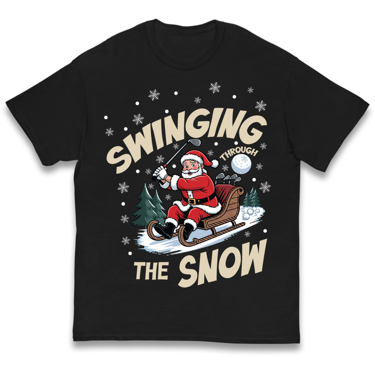 Christmas Golf Kids T-Shirt