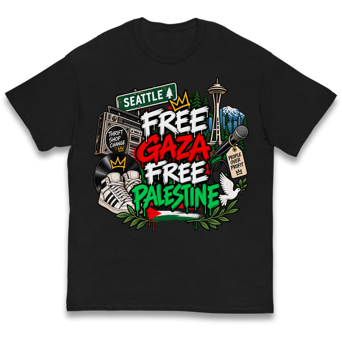 Macklemore Ed Sheeran Tour Palestine Kids T-Shirt