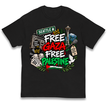 Macklemore Ed Sheeran Tour Palestine Kids T-Shirt