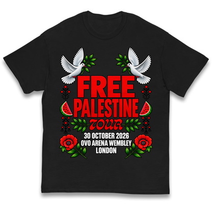 Macklemore and Friends Free Palestine Tour London 2026 Kids T-Shirt