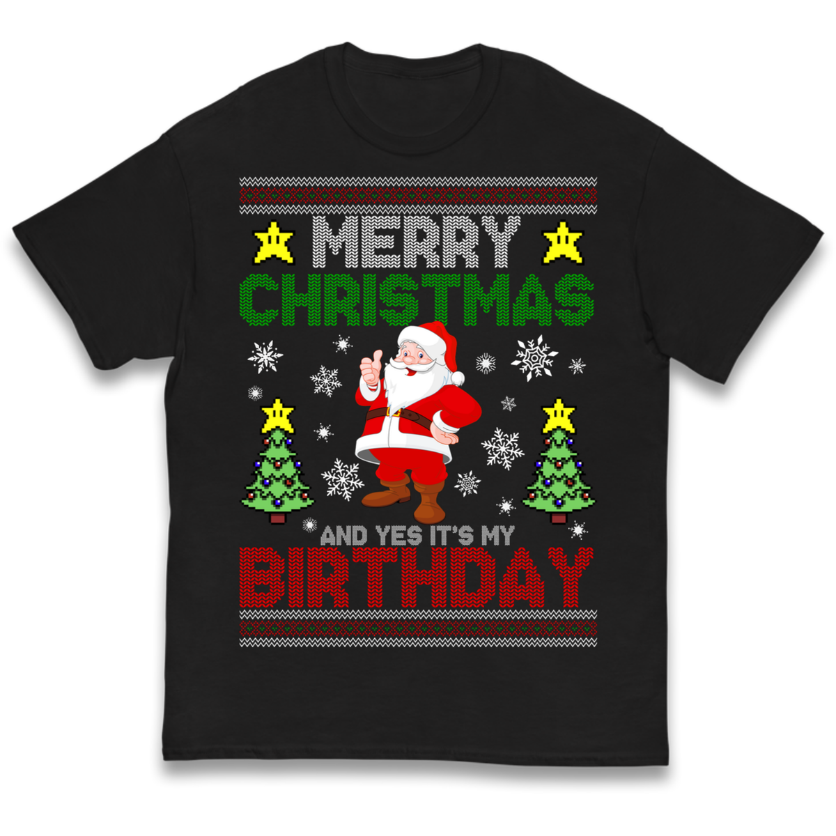 Santa birthday design Kids T-Shirt