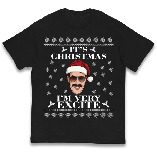 I Very Excite Christmas Kids T-Shirt