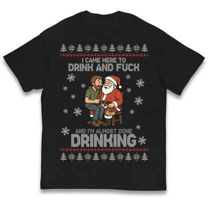 Rude Santa Graphic Kids T-Shirt