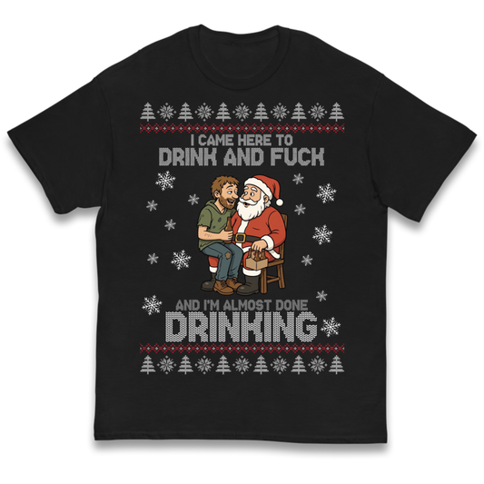 Rude Santa Graphic Kids T-Shirt