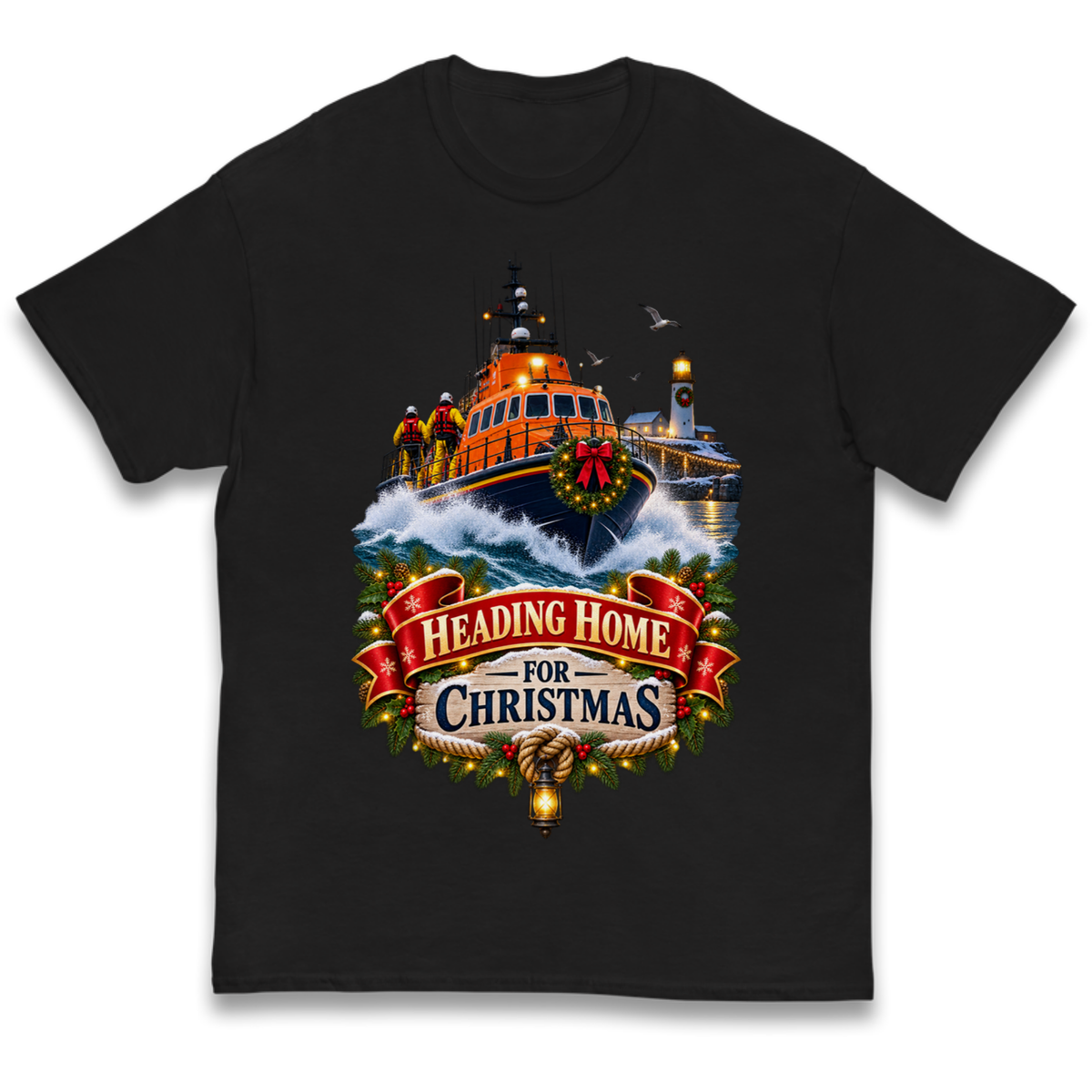 RNLI Christmas Kids T-Shirt