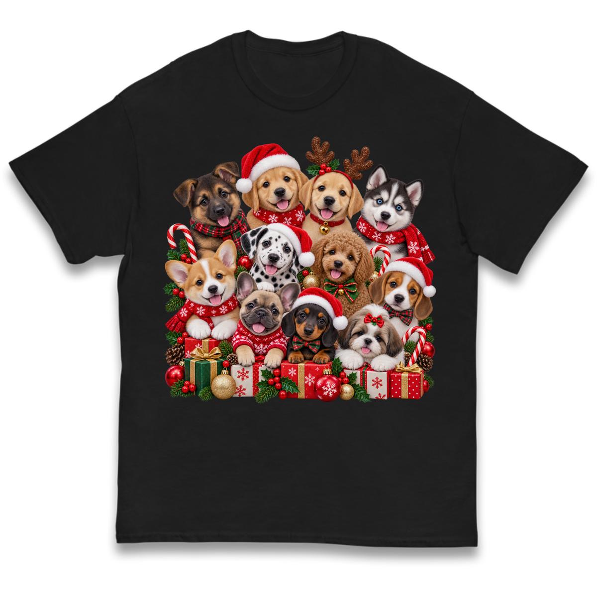 Puppy Christmas Kids T-Shirt