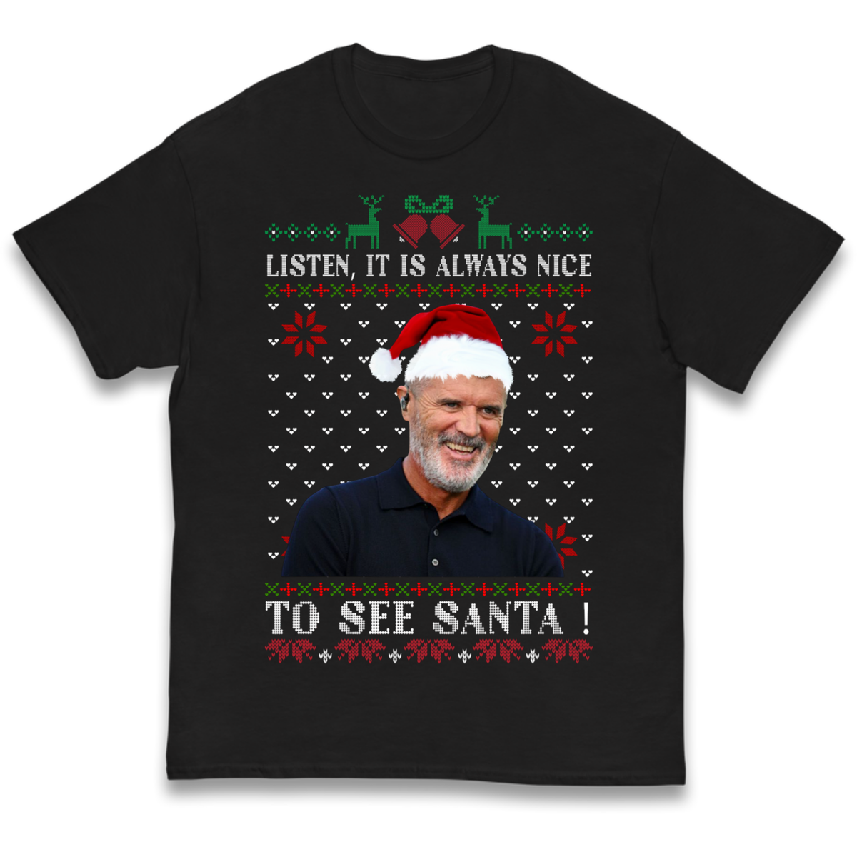Roy Keane Christmas Kids T-Shirt