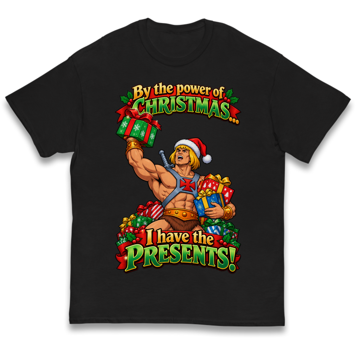 He Man Christmas Kids T-Shirt