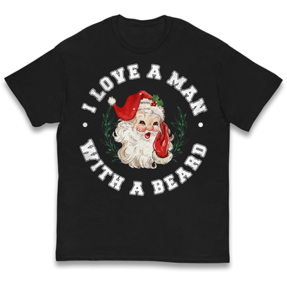 I Love A Man With A Beard Kids T-Shirt