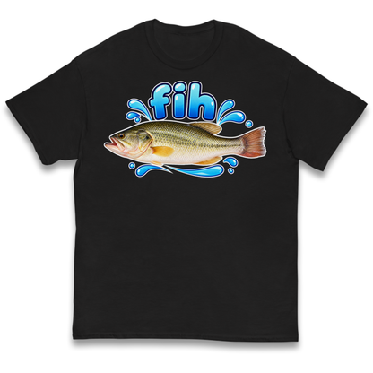 Fih Funny Bass Fish Kids T-Shirt