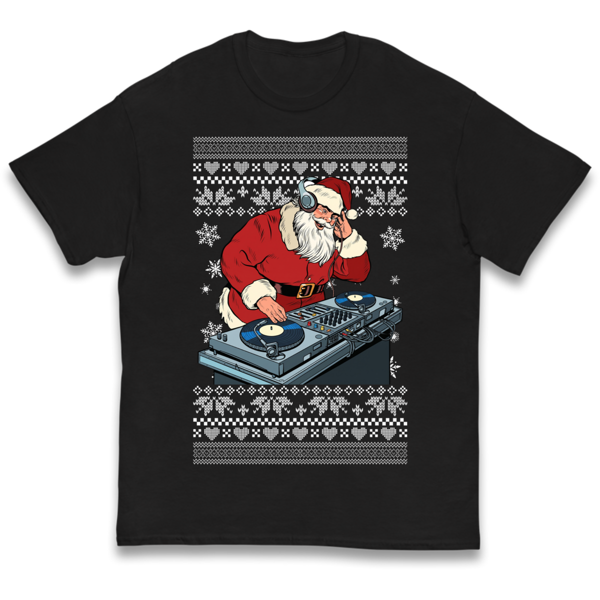 DJ Santa Christmas Kids T-Shirt