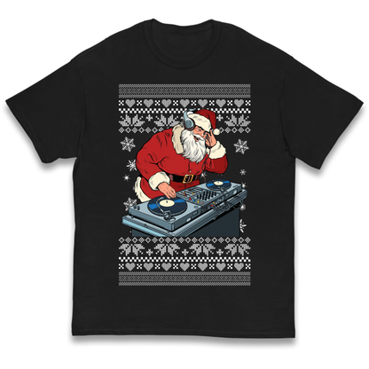DJ Santa Christmas Kids T-Shirt