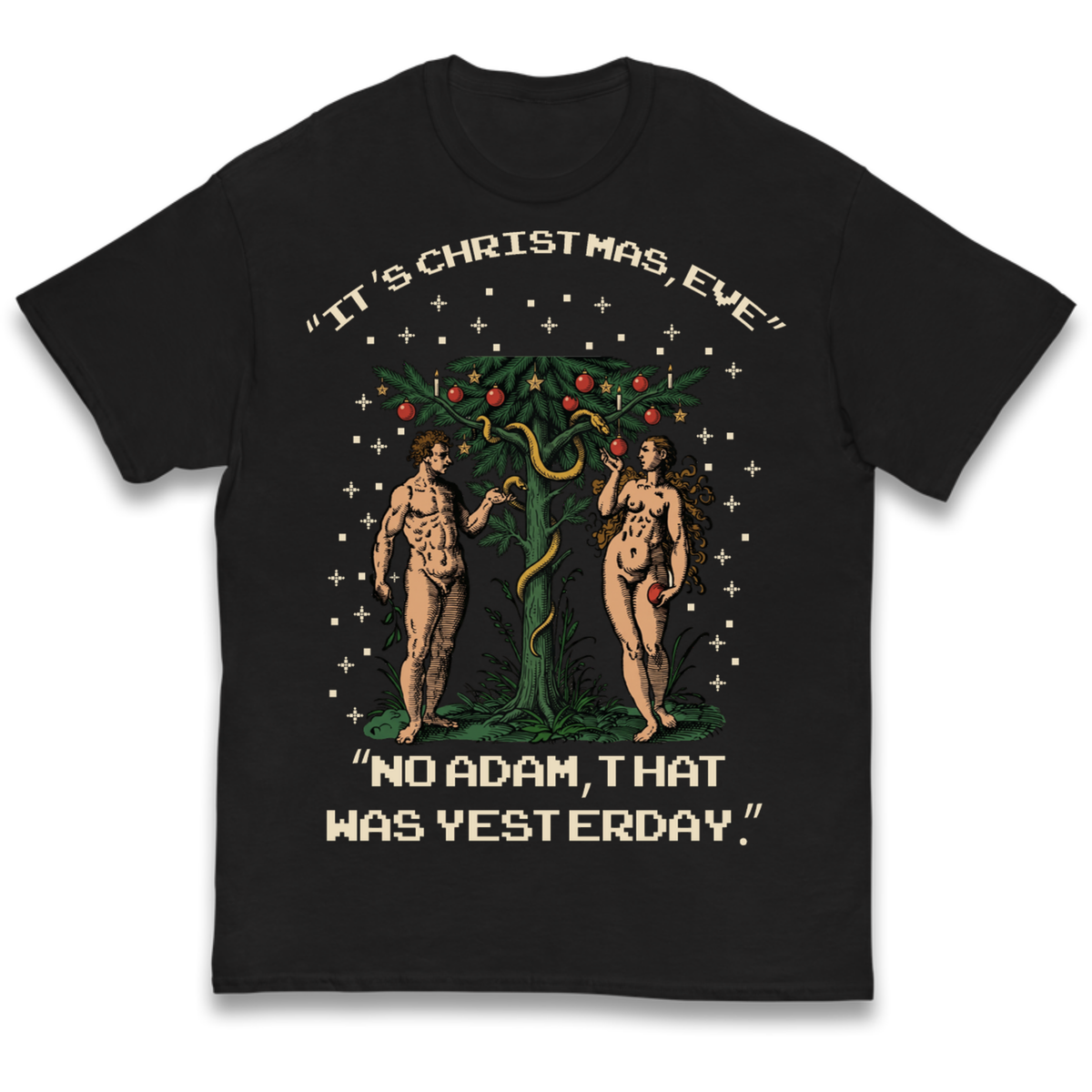 Adam & Eve Christmas Jumper Kids T-Shirt