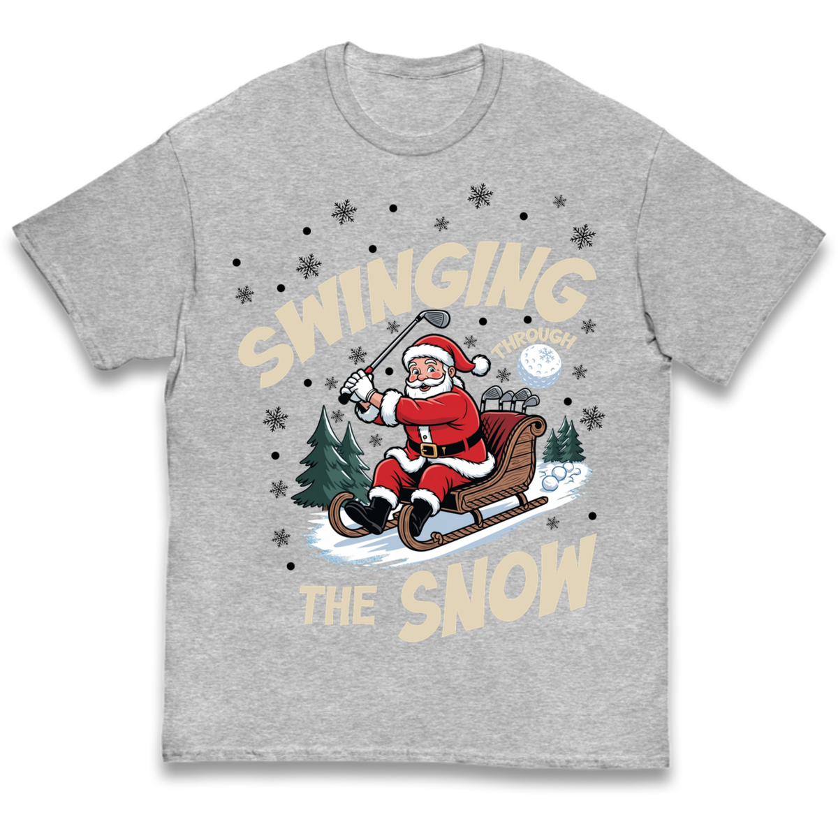 Christmas Golf Kids T-Shirt