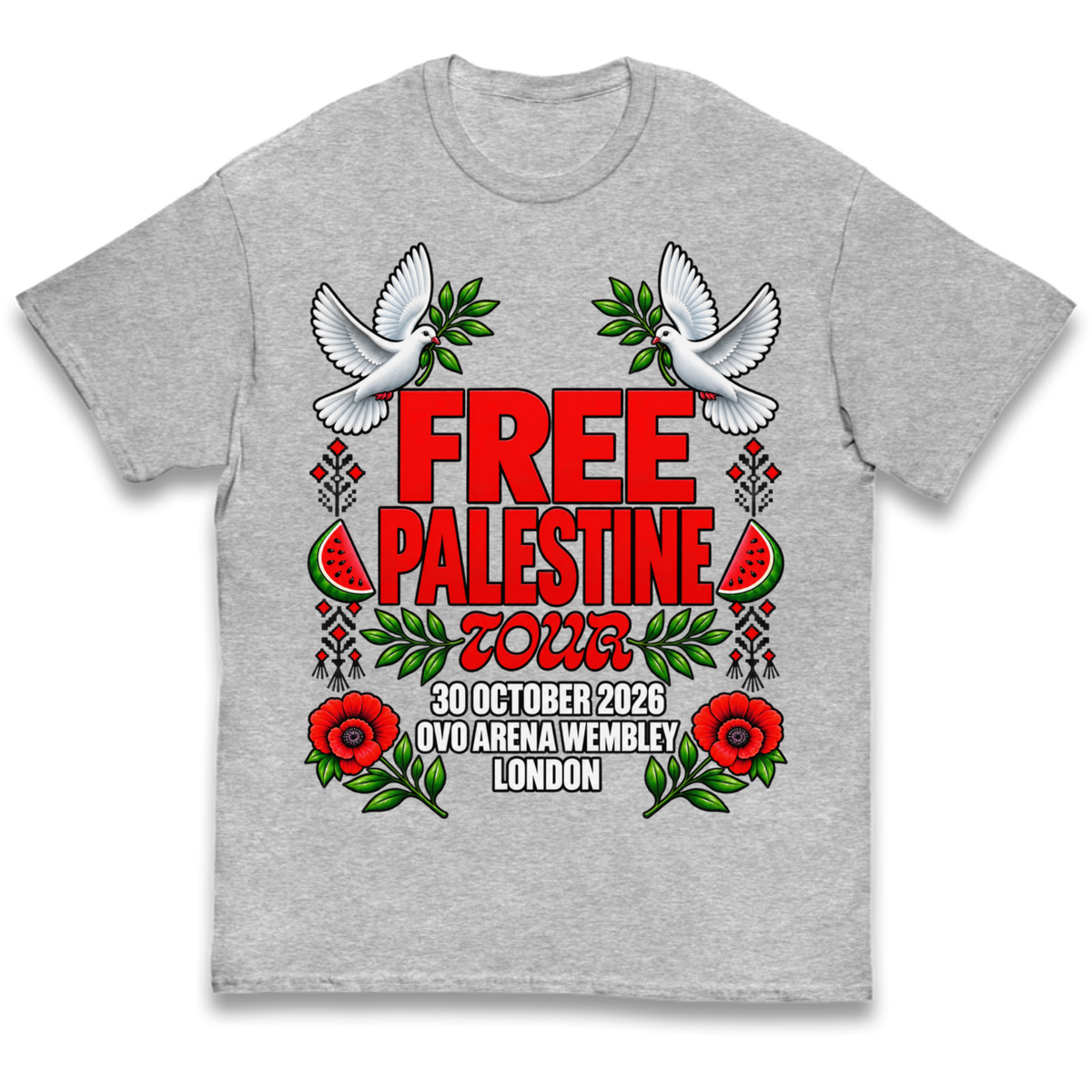 Macklemore and Friends Free Palestine Tour London 2026 Kids T-Shirt
