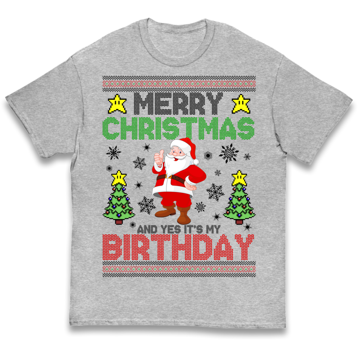 Santa birthday design Kids T-Shirt