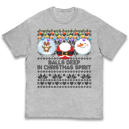 Balls Deep in Christmas Spirit Christmas Jumper Kids T-Shirt