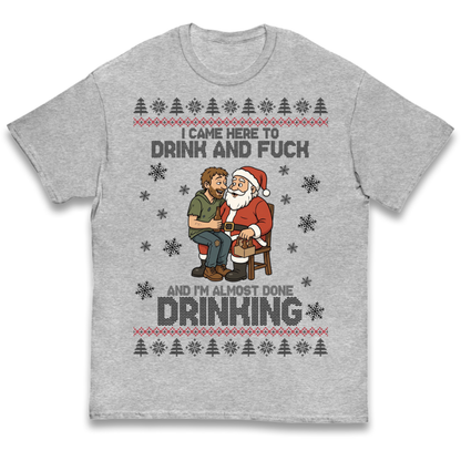 Rude Santa Graphic Kids T-Shirt