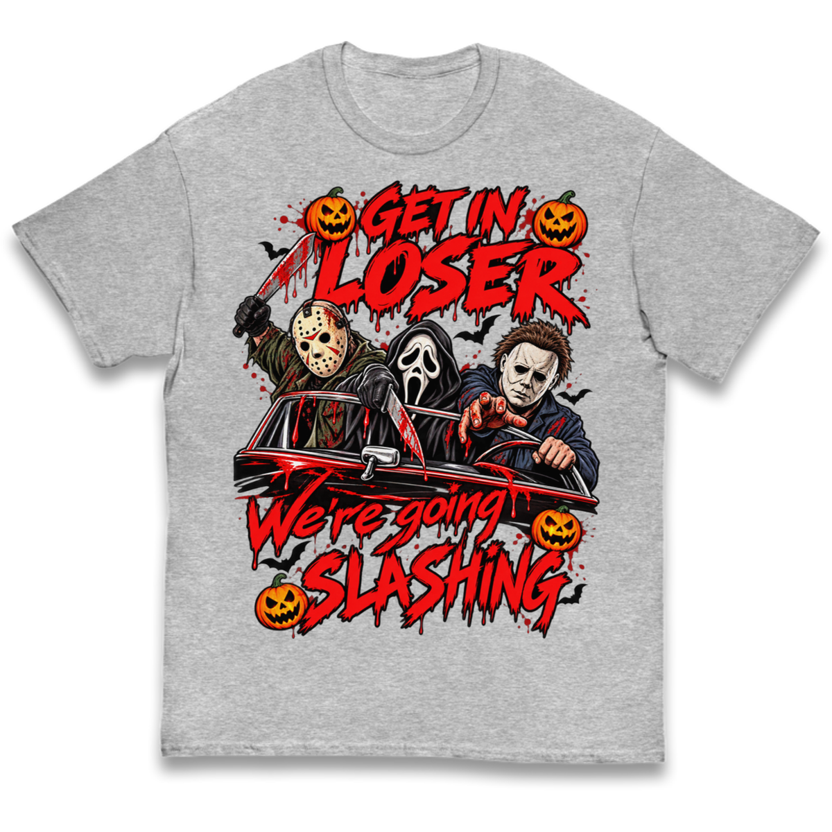 Retro Horror Movie Halloween Slasher Villains Kids T-Shirt
