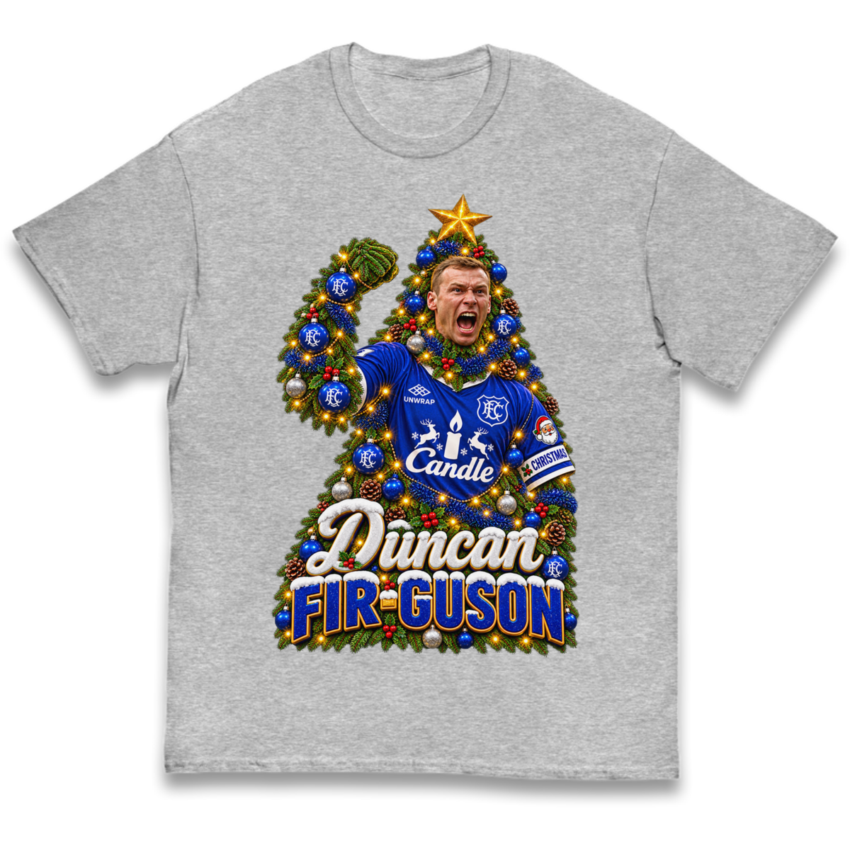 Duncan Ferguson Everton Christmas Kids T-Shirt
