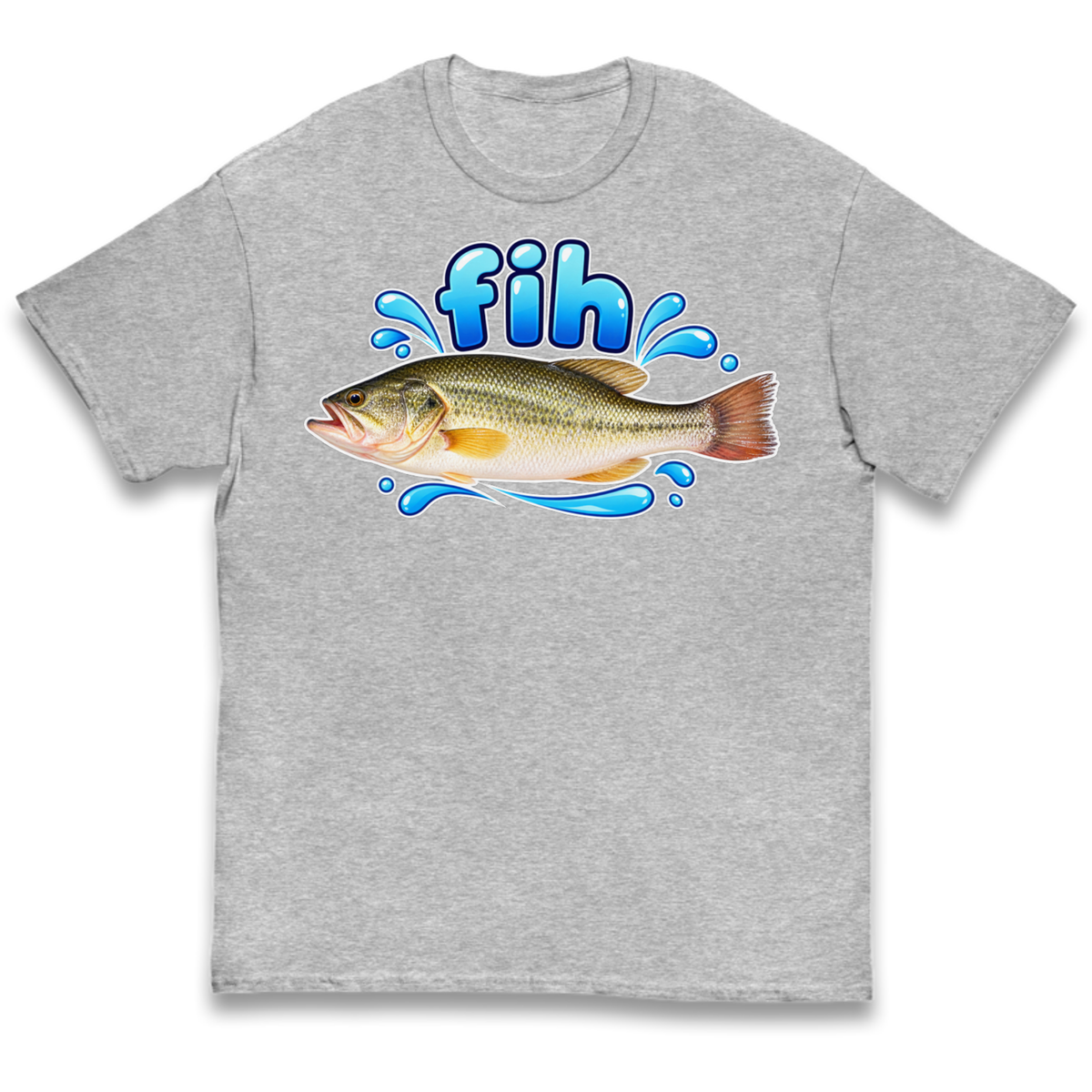 Fih Funny Bass Fish Kids T-Shirt