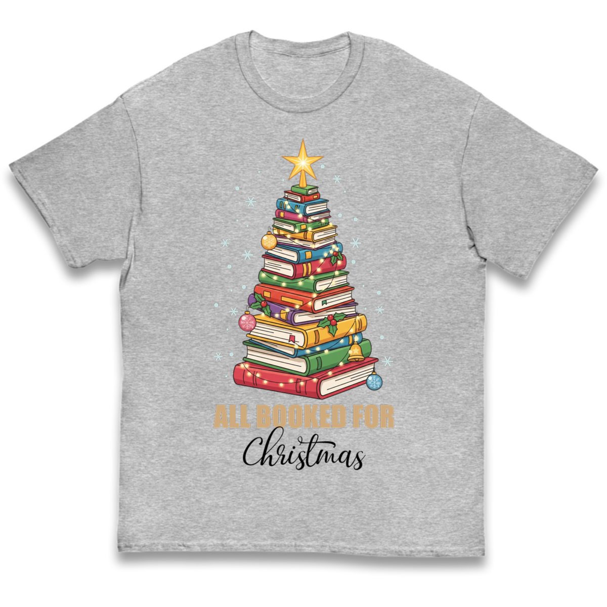 Book Tree Christmas Kids T-Shirt
