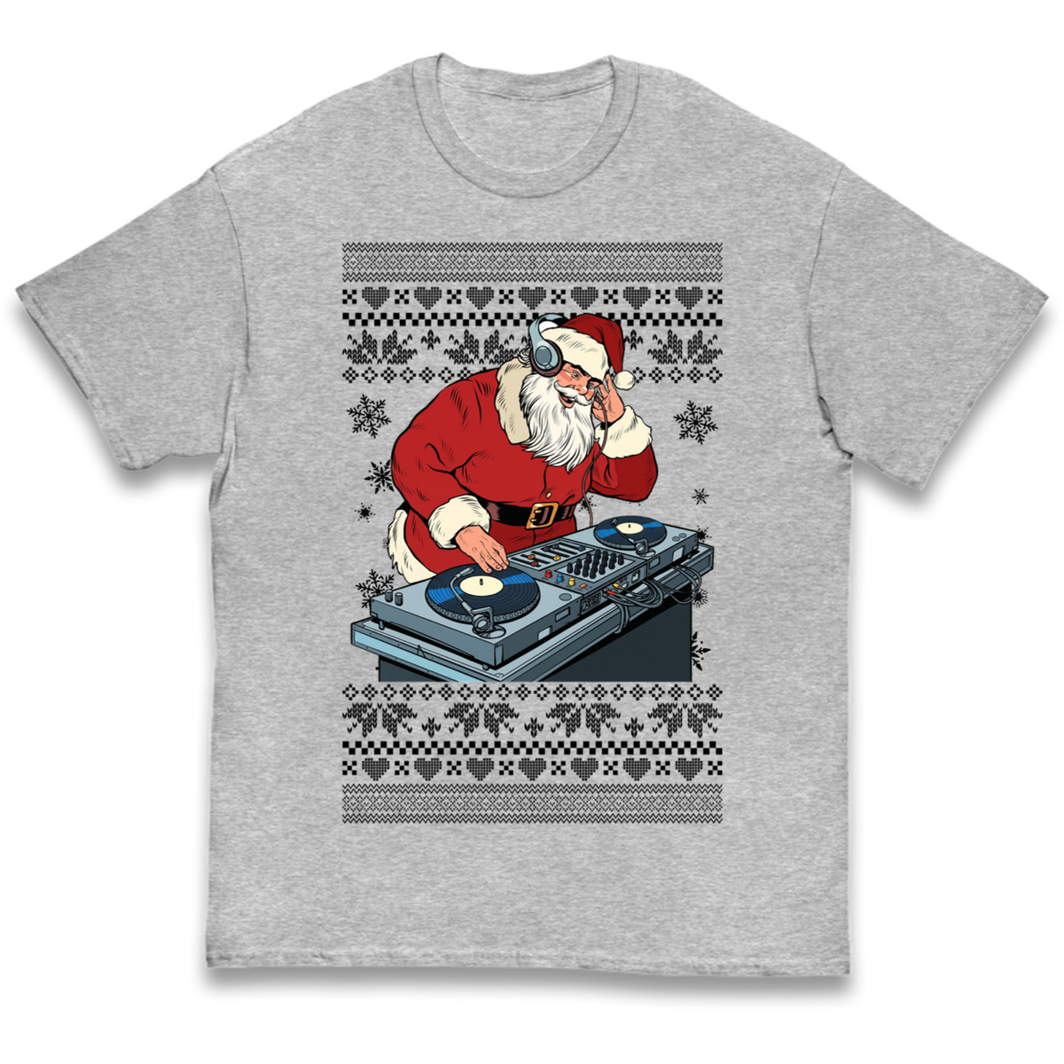 DJ Santa Christmas Kids T-Shirt