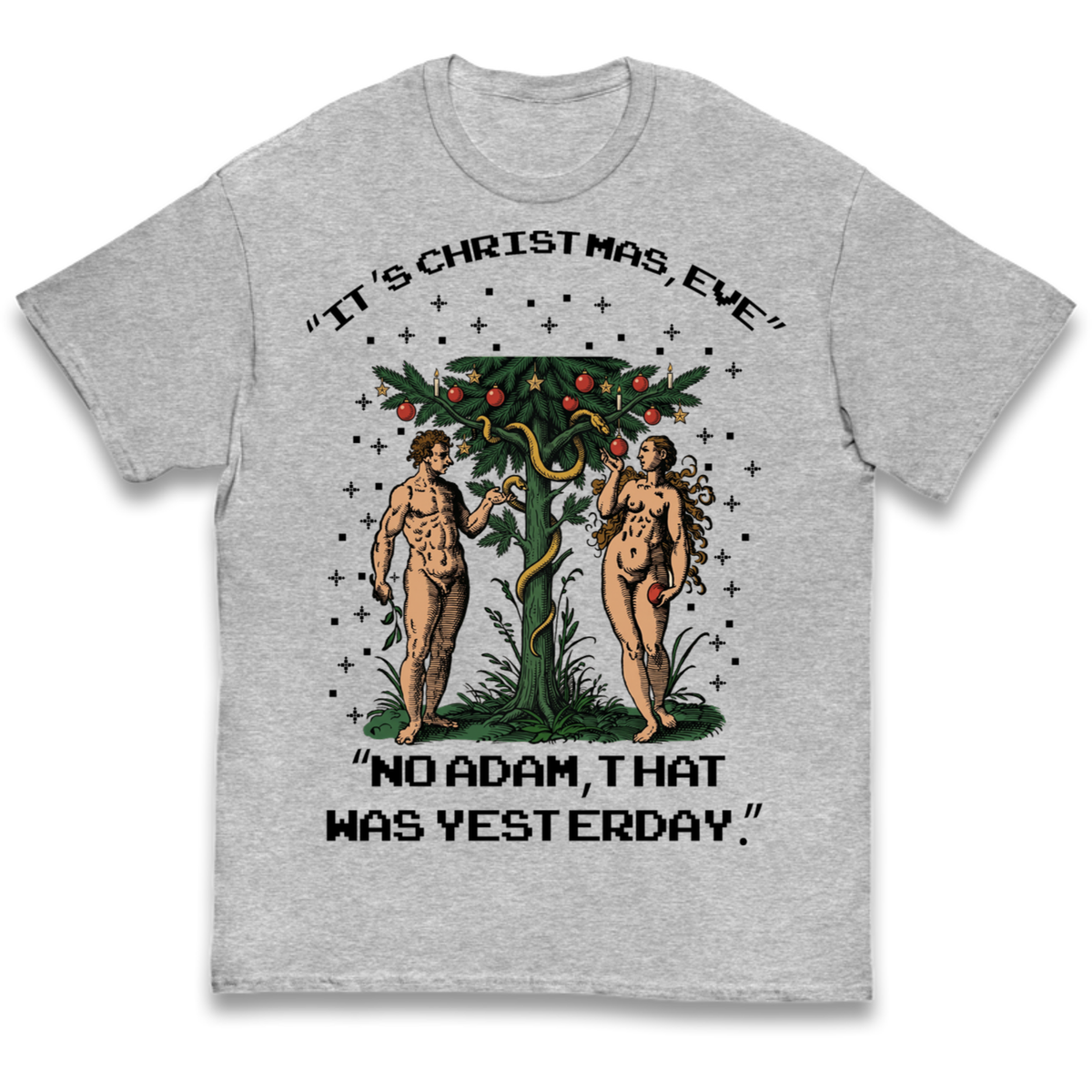 Adam & Eve Christmas Jumper Kids T-Shirt
