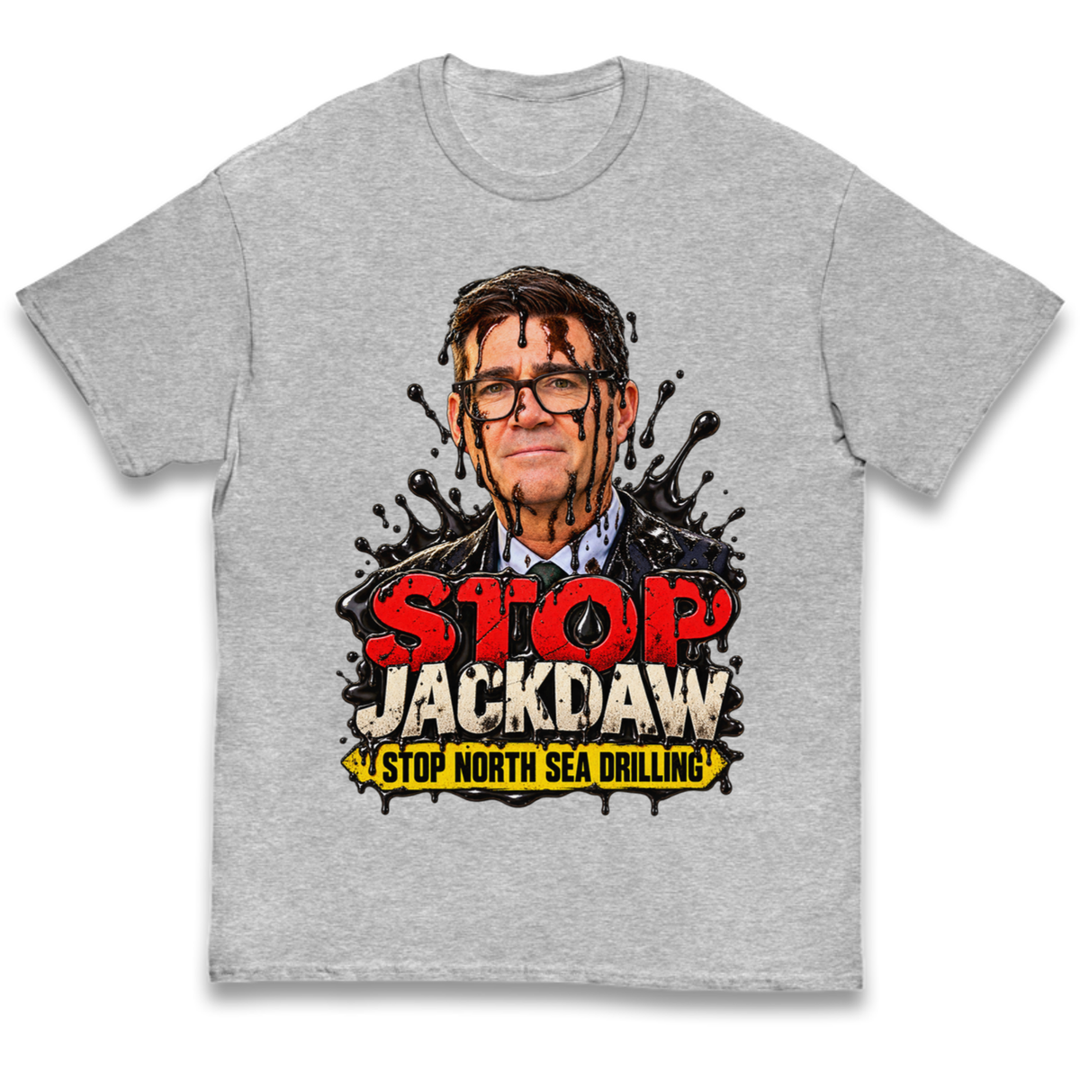 Stop Jackdaw Stop North Sea Drilling Andy Burnham Kids T-Shirt